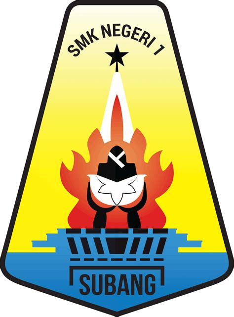 logo smk negeri  subang  design