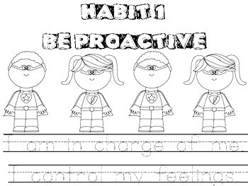habits tree coloring page