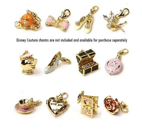 disney couture gold plated magic castle curb link charm starter bracelet magic castle disney
