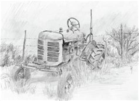 pencil portrait  massey ferguson tractor drawn   emailed    visit