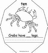 Ten Legs Enchantedlearning Crab Crabs Number Site Book Howmany Books sketch template