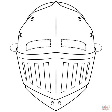 knight mask coloring page  printable coloring pages coloring