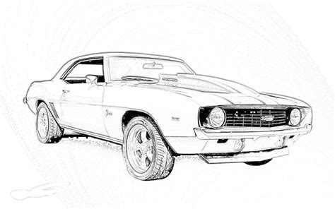 muscle car coloring pages cars coloring pages cool car drawings