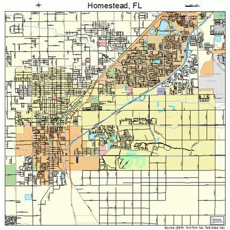homestead florida street map