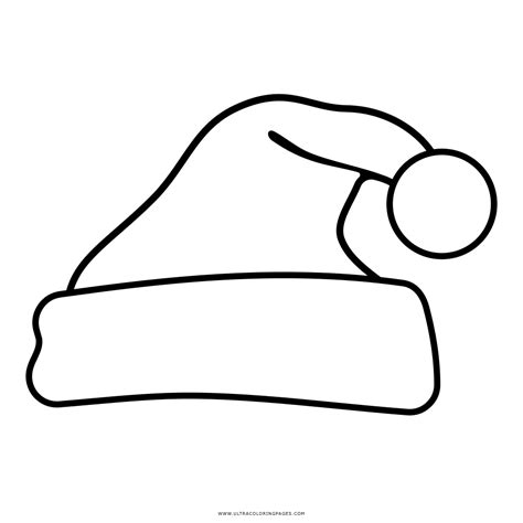 santa hat coloring page ultra coloring pages