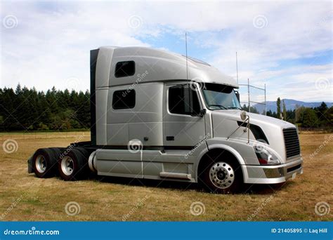 truck tractor sleeper cab royalty  stock photo image