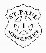 Police Coloring Badge Pages St Paul Badges School Sheriff Kids Officer Kinder Clipart Sheet Popular Coloringhome Getcolorings Library Cliparts Jix sketch template