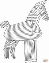 Trojan Horse Coloring Drawing Pages Sheet Template Getdrawings sketch template