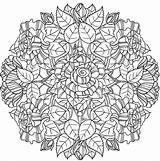 Coloring Mandalas sketch template