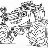Pages Coloring Print Blaze Getcolorings Monster Truck sketch template