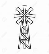 Farm Windmill Drawing Mill Wind Old Simple Vector Getdrawings Clipartmag sketch template