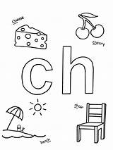Coloring Ch Pages Alphabet Abc Contains sketch template