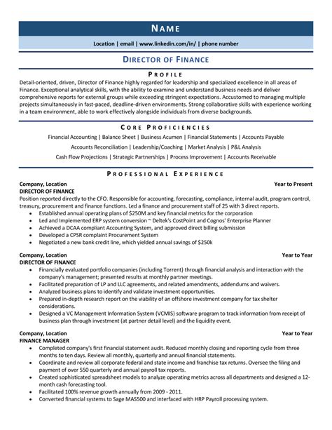 finance resume examples  finance resume sample