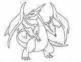 Charizard Coloring Mega Clipart Pokemon Pages Drawing Library sketch template