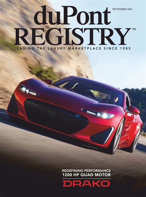 Dupont Registry Magazine Subscription Discount A Buyers Gallery Of