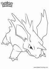 Pokemon Nidorino Coloring Pages Printable Kids sketch template