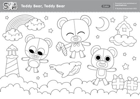 teddy bear teddy bear coloring page super simple coloring library