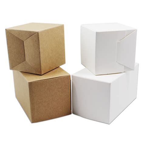 buy pcs xxcm square kraft paper white gift box