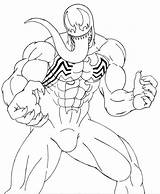Venom Spiderman Lineart 09tuf Ausmalen Coloringfolder Strong Scribblefun Deadpool sketch template
