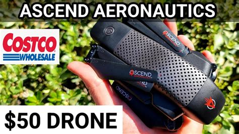ascend aeronautics asc  p hd video drone costco item  youtube