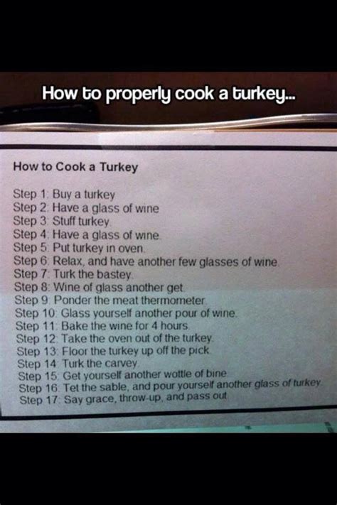 How To Cook A Turkey Funny Pictures Humor Funny Photos