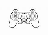 Playstation Ps3 Malvorlage Controle sketch template