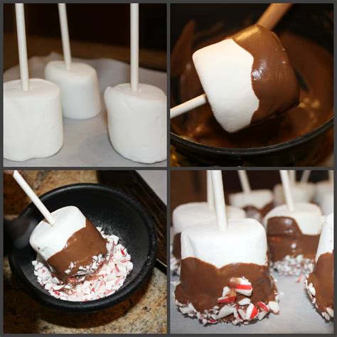 chocolate covered marshmallow hot cocoa stir sticks