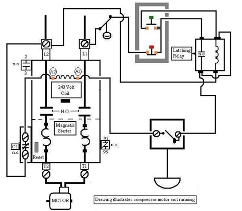 wiring diagram  air compressor motor fab art