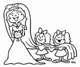 Noivos Noiva Noivinhos Bakal Pengantin Hari Bridesmaids Comente sketch template