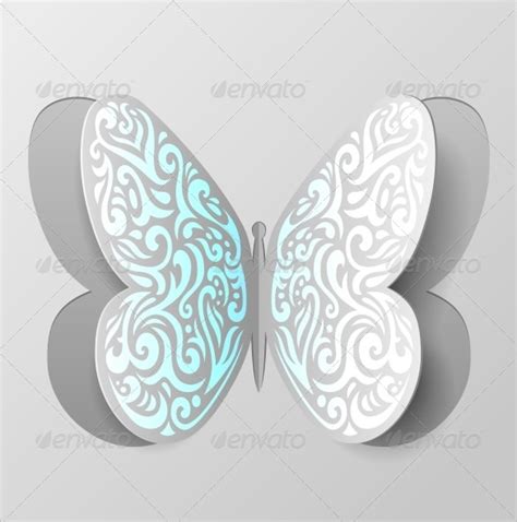 psd paper butterfly templates designs  premium templates