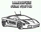 Lamborghini Cop Stopper Everfreecoloring Grandparents Colorluna sketch template