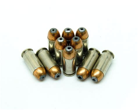 sw  grain flat nose ammunition  jhp bullets  rounds nickel casings gold country ammo