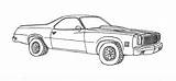 Camino Coloring Car Chevelle sketch template