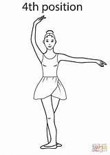 Ballet Coloring Pages Position 4th Positions Printable Dance Ballerina Moves Supercoloring Colouring Kids Drawing Book Crafts Color Camp Beginner Teach sketch template