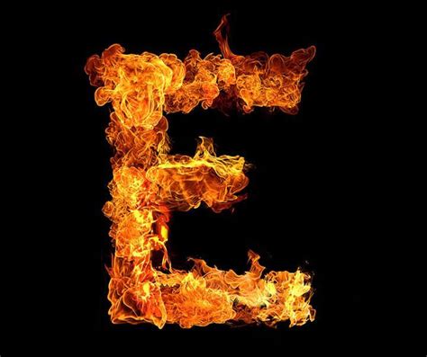 cool fire letters mockup hard
