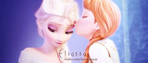 Elsanna S Kiss By Meowxiaoshou Sisters Love Queen Elsa