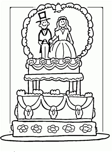 wedding cake coloring page wedding coloring pages cupcake coloring