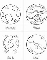 Planets Planet Coloring Pages Printable Preschool Print Color Getcolorings sketch template
