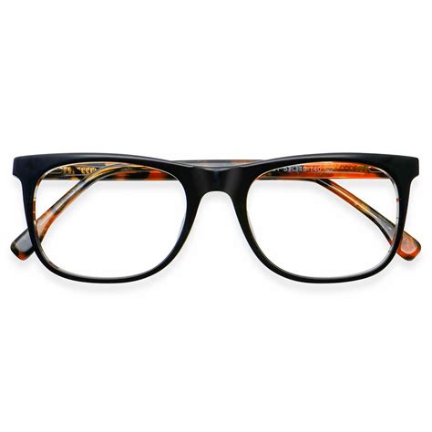H5081 Square Tortoise Eyeglasses Frames Leoptique