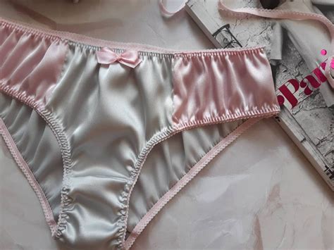 Natural Silk Silver Pink Silk Panties Silk Knickers Silk Etsy