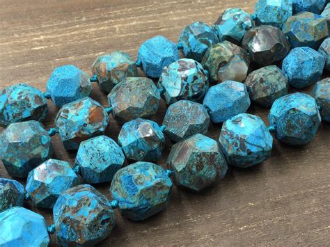 facted blue ocean jasper beads large ea sediment jasper nugget