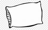 Pillow Clipart Clip Line Cartoon Cliparts Transparent Clipground Library sketch template