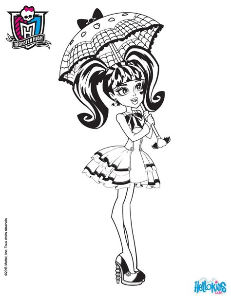 draculaura coloring pages imagui
