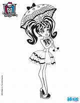 Draculaura Coloring Monster High Pages Doll Hellokids Print Dolls Para Color Online Colorear Sheets sketch template