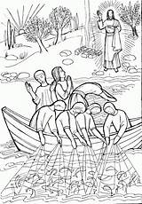 Jesus Miracles Coloring Pages Comments sketch template