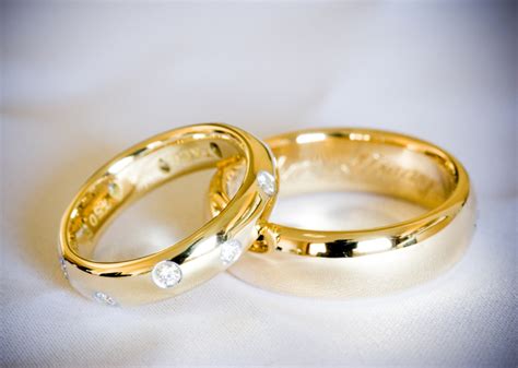 gold diamond wedding ring set wedding rings pictures