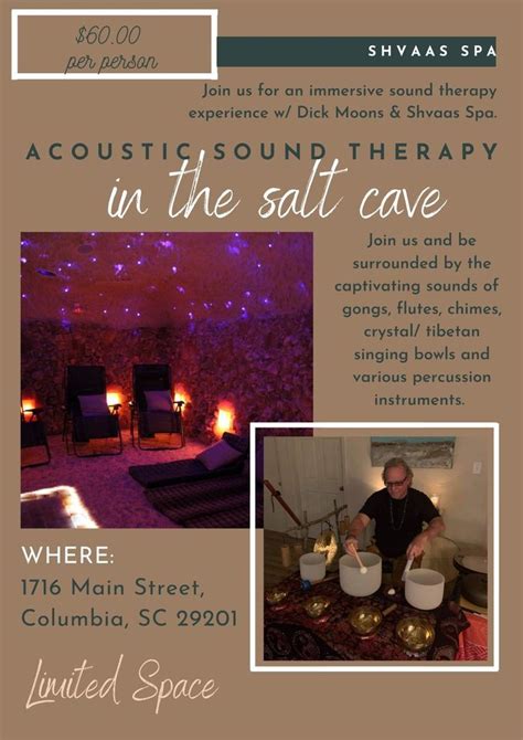 acoustic sound therapy   salt cave shvaas spa columbia january