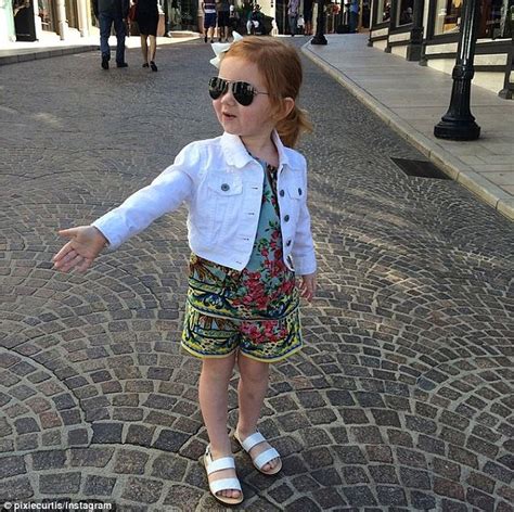 pixie s pedicure roxy jacenko s burberry clad three year old daughter