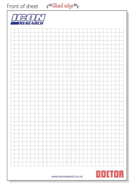 graph paper pad printed  personalised   uks friendliest