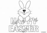Coloring Easter Bunny Happy Pages Toddlers Print Printable Preschool Colouring Color Patrol Paw Da Cards Eggs Kids Online Make Adults sketch template